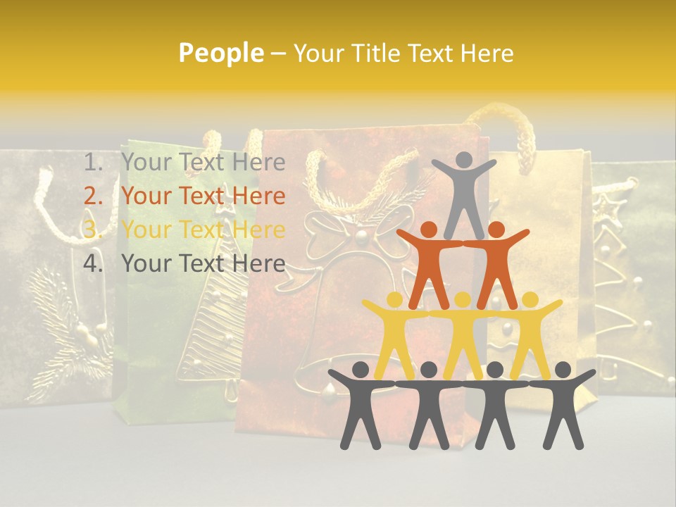 Decoration Group White PowerPoint Template