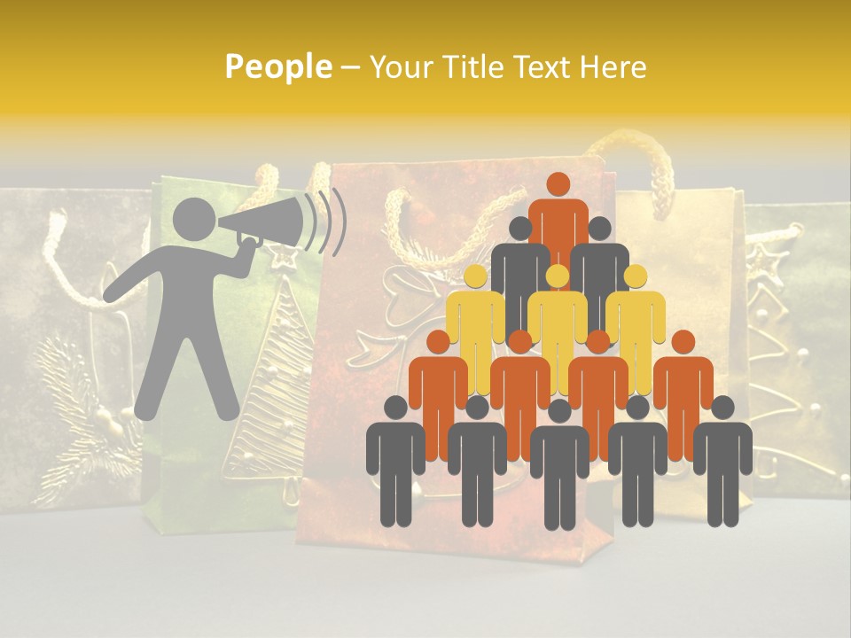 Decoration Group White PowerPoint Template