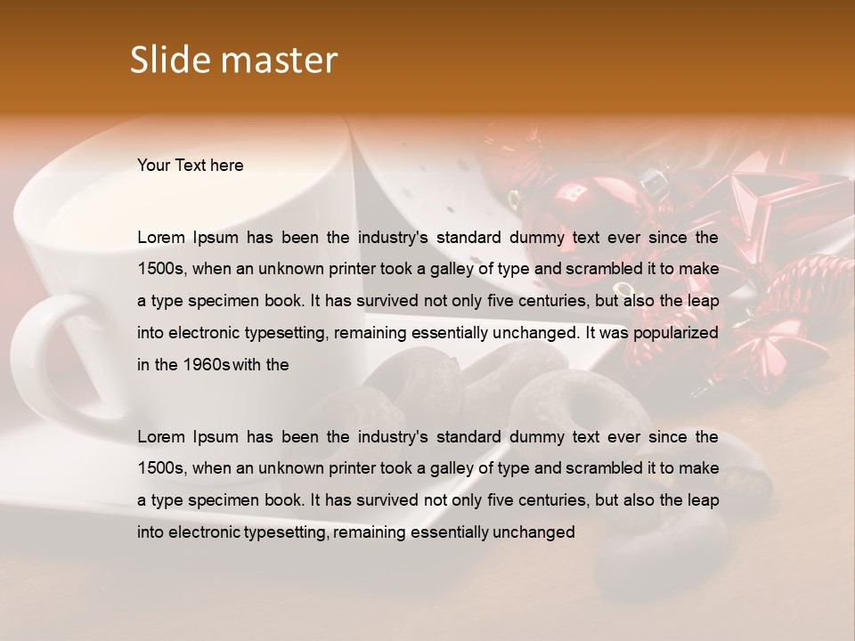 Cup Milk Season PowerPoint Template