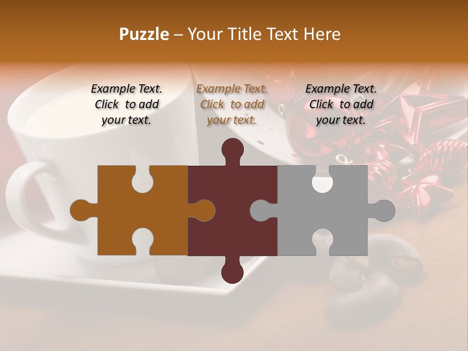 Cup Milk Season PowerPoint Template