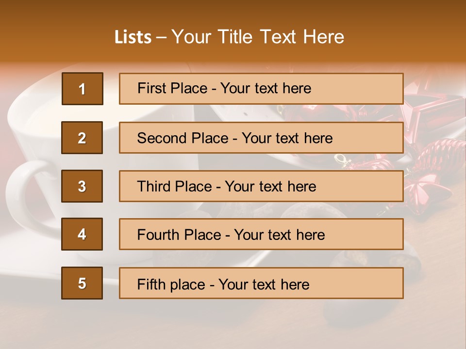 Cup Milk Season PowerPoint Template