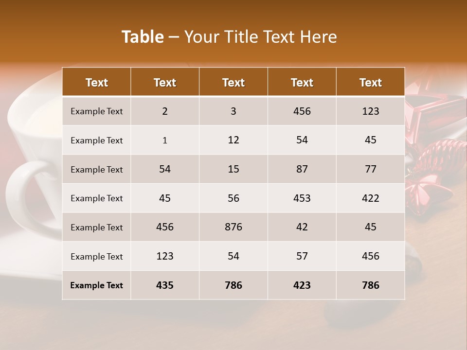 Cup Milk Season PowerPoint Template