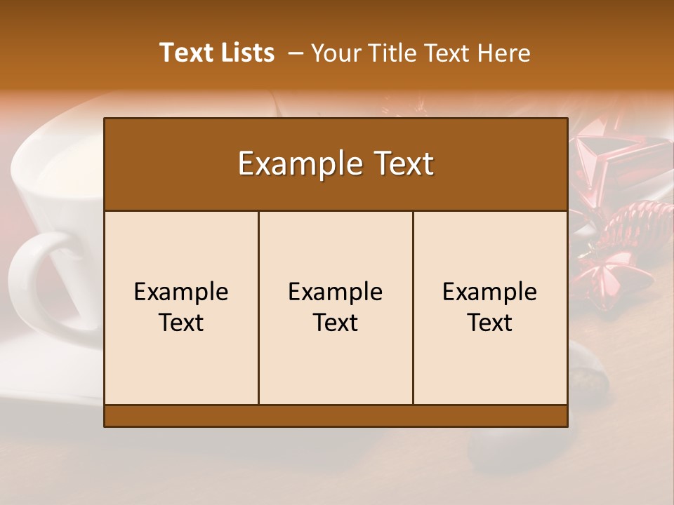Cup Milk Season PowerPoint Template
