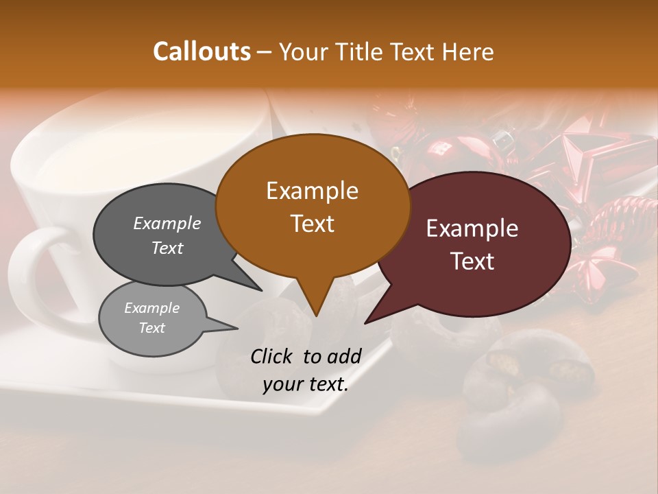 Cup Milk Season PowerPoint Template