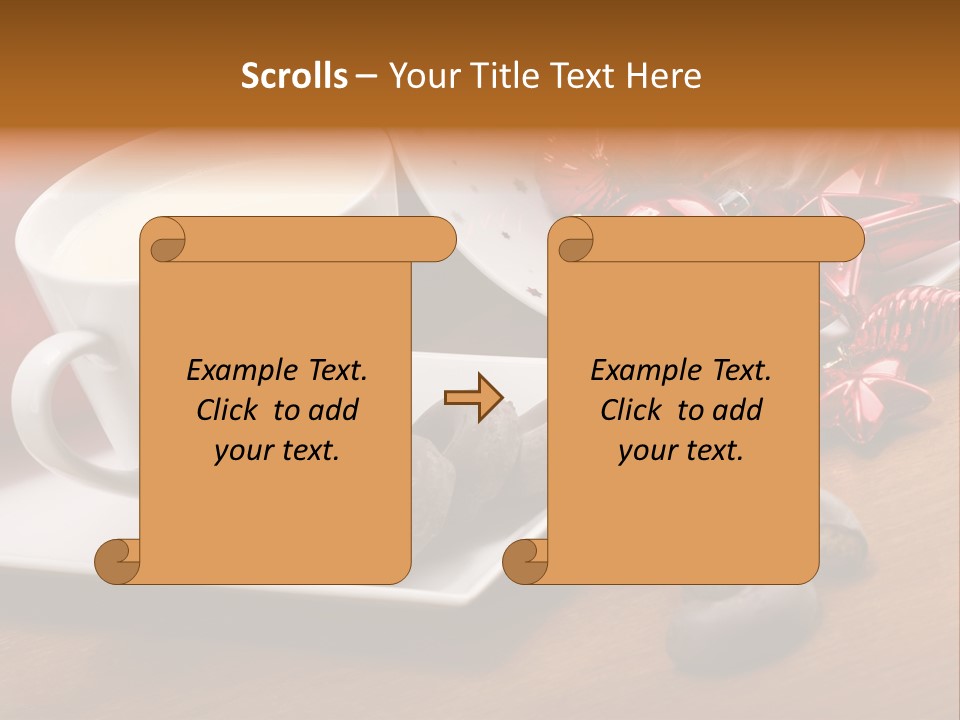 Cup Milk Season PowerPoint Template