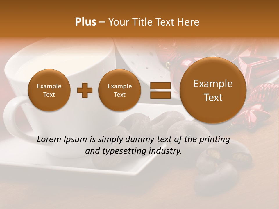 Cup Milk Season PowerPoint Template