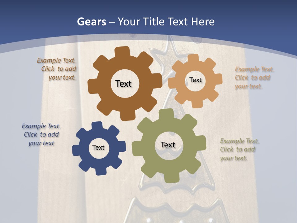 Tree Decoration Present PowerPoint Template