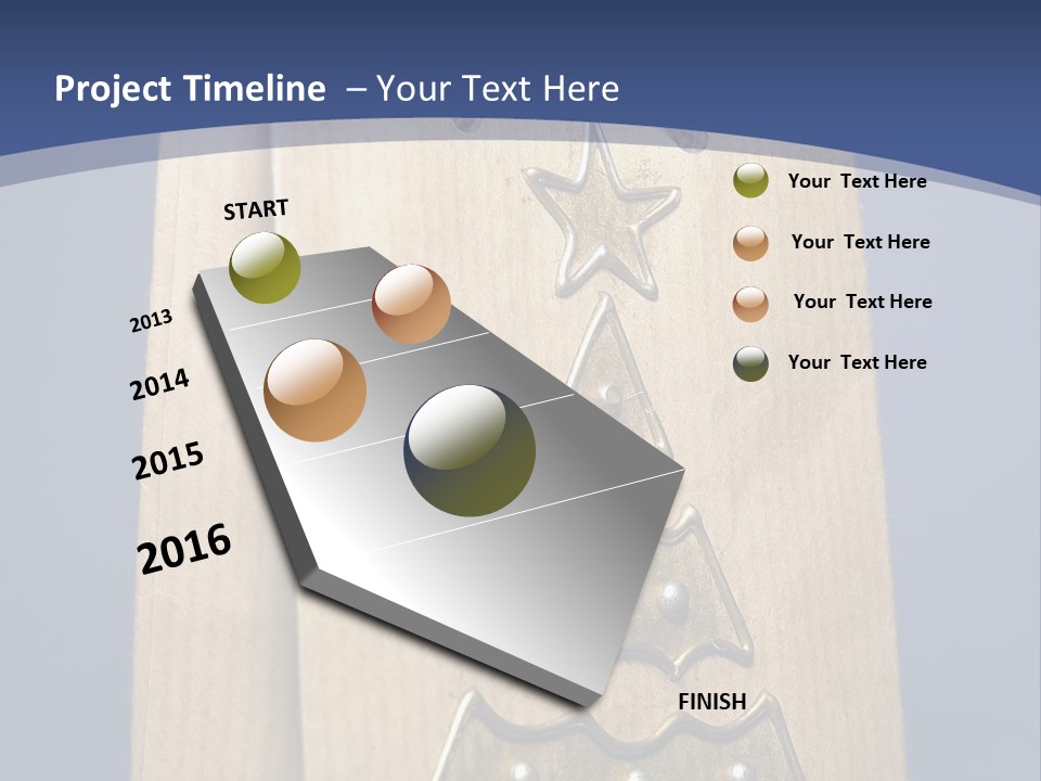 Tree Decoration Present PowerPoint Template