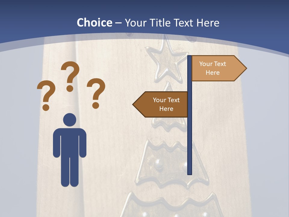 Tree Decoration Present PowerPoint Template