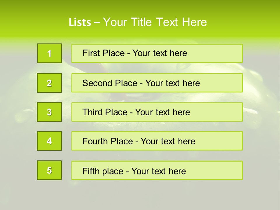 Apple Nutrition Drop PowerPoint Template