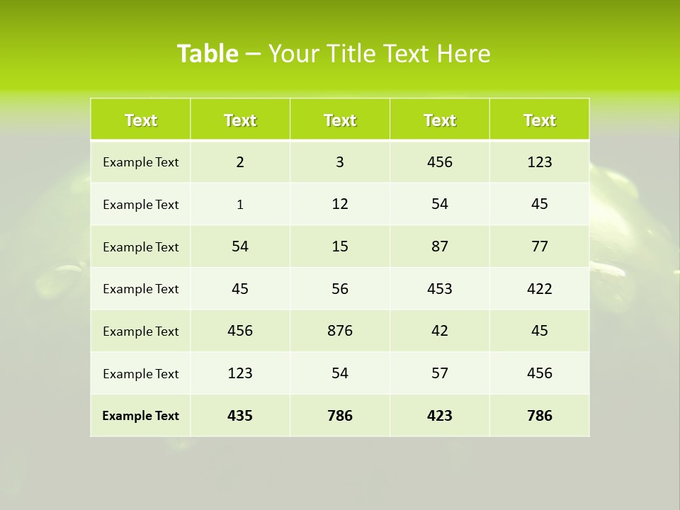 Apple Nutrition Drop PowerPoint Template