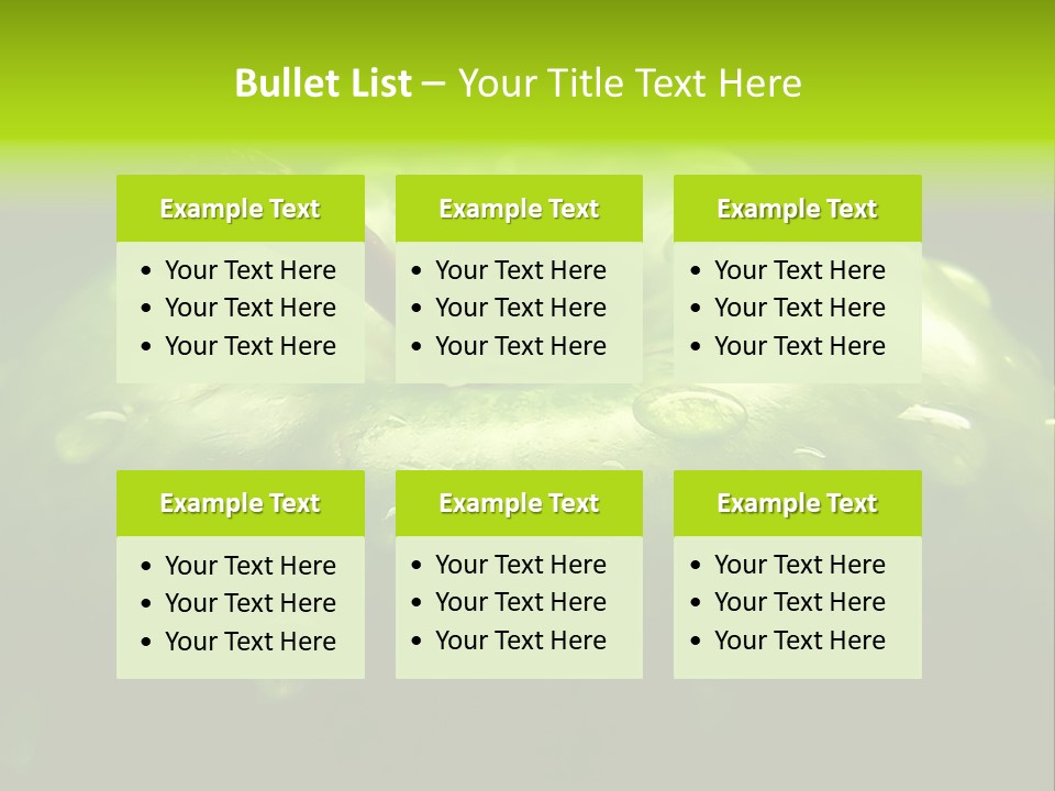 Apple Nutrition Drop PowerPoint Template