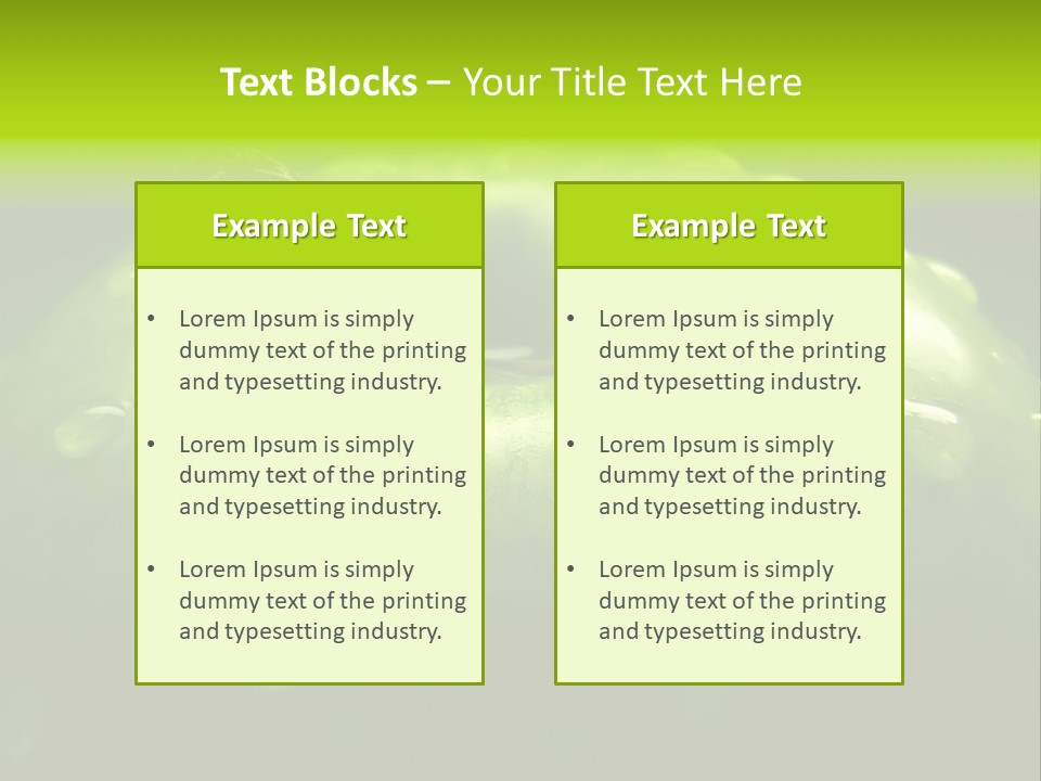 Apple Nutrition Drop PowerPoint Template