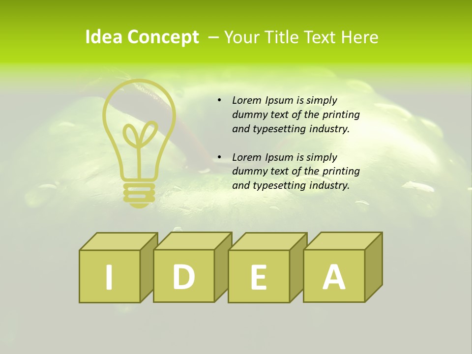 Apple Nutrition Drop PowerPoint Template