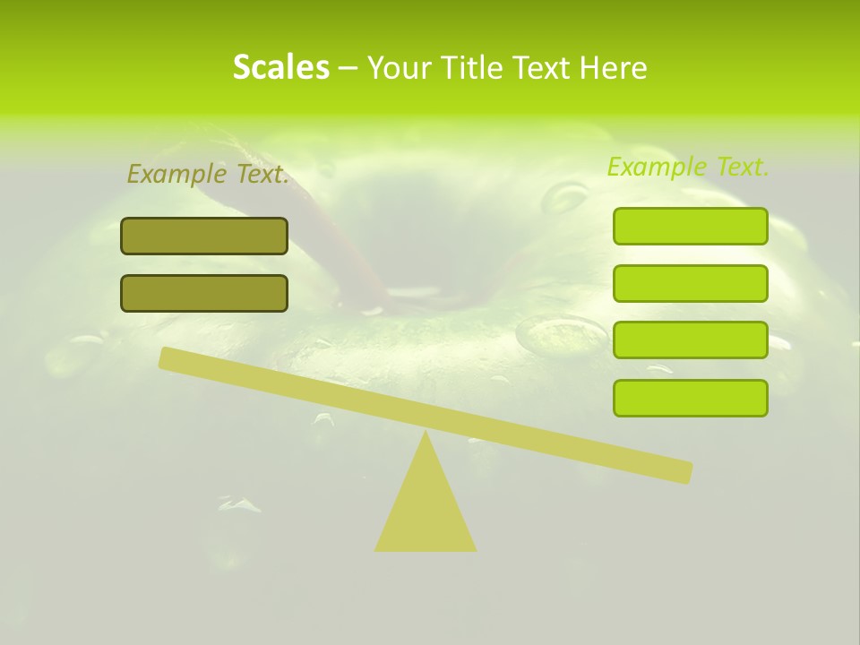 Apple Nutrition Drop PowerPoint Template
