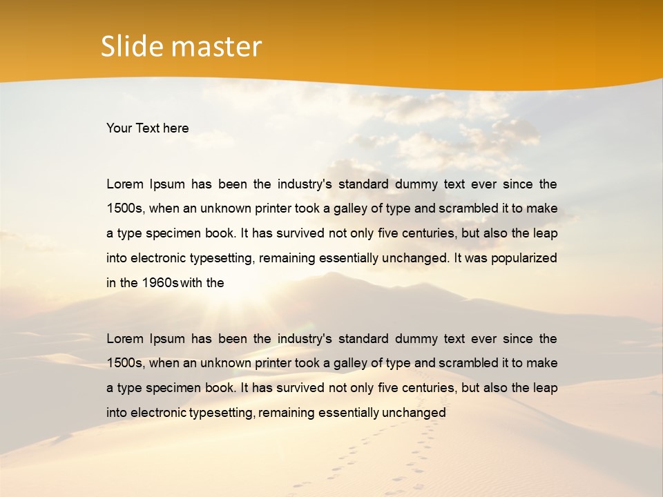 Africa Desert Hot PowerPoint Template