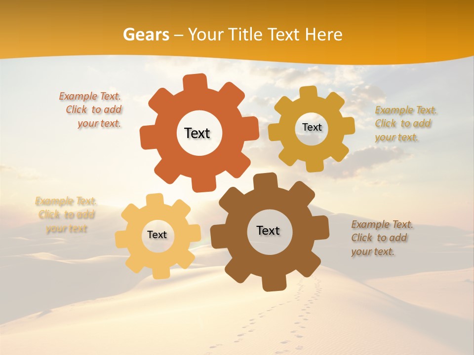 Africa Desert Hot PowerPoint Template