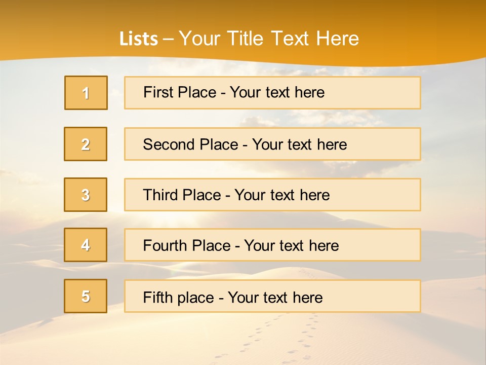 Africa Desert Hot PowerPoint Template
