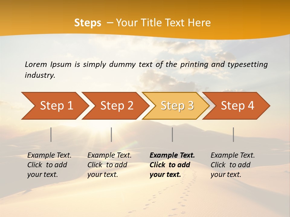 Africa Desert Hot PowerPoint Template