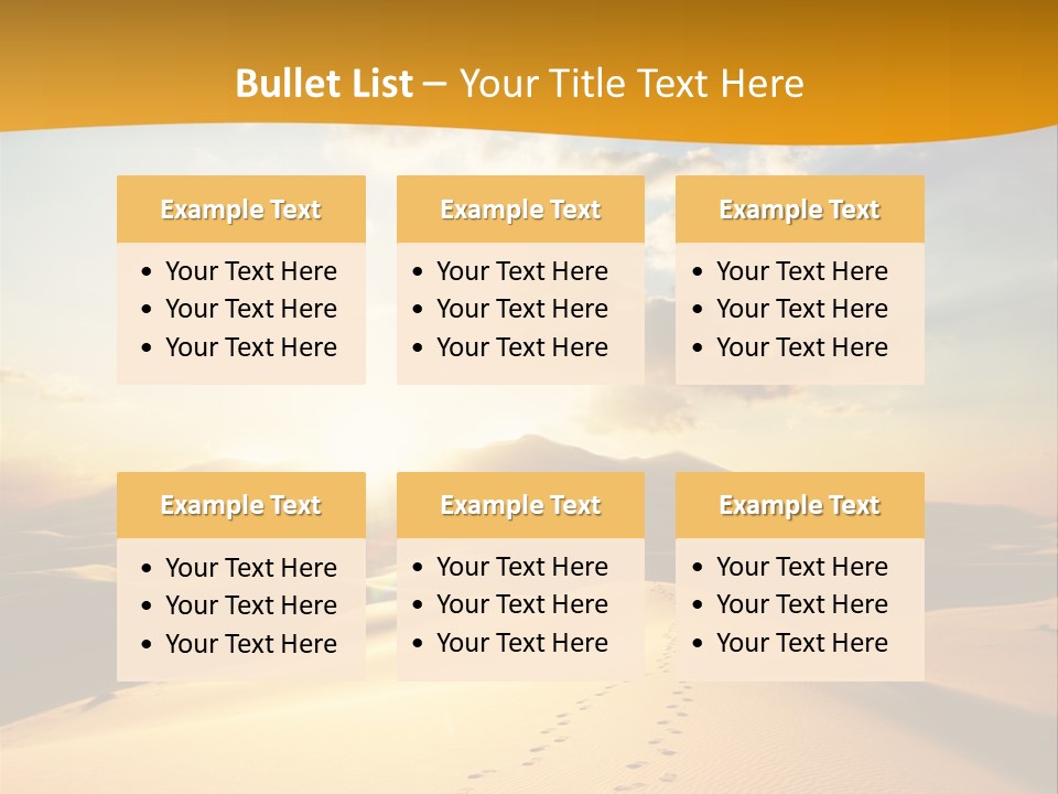 Africa Desert Hot PowerPoint Template
