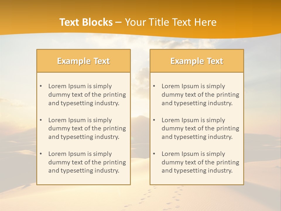 Africa Desert Hot PowerPoint Template