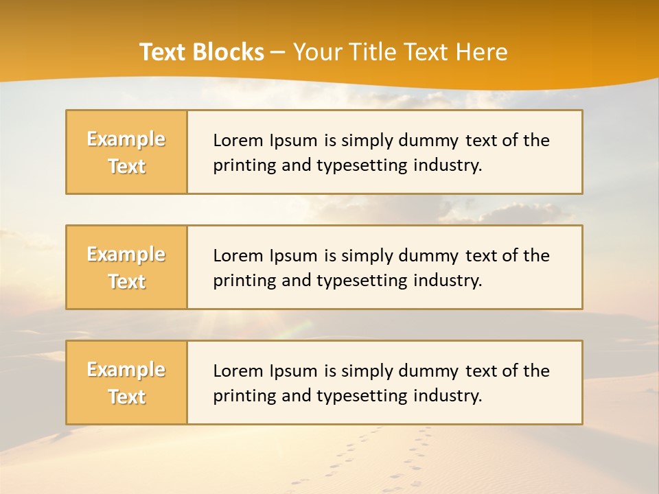 Africa Desert Hot PowerPoint Template