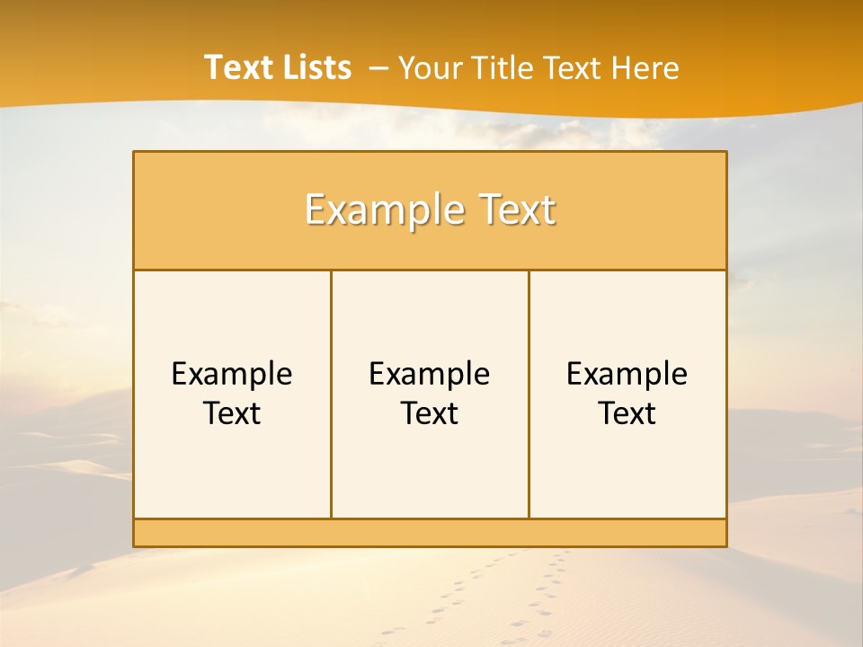Africa Desert Hot PowerPoint Template