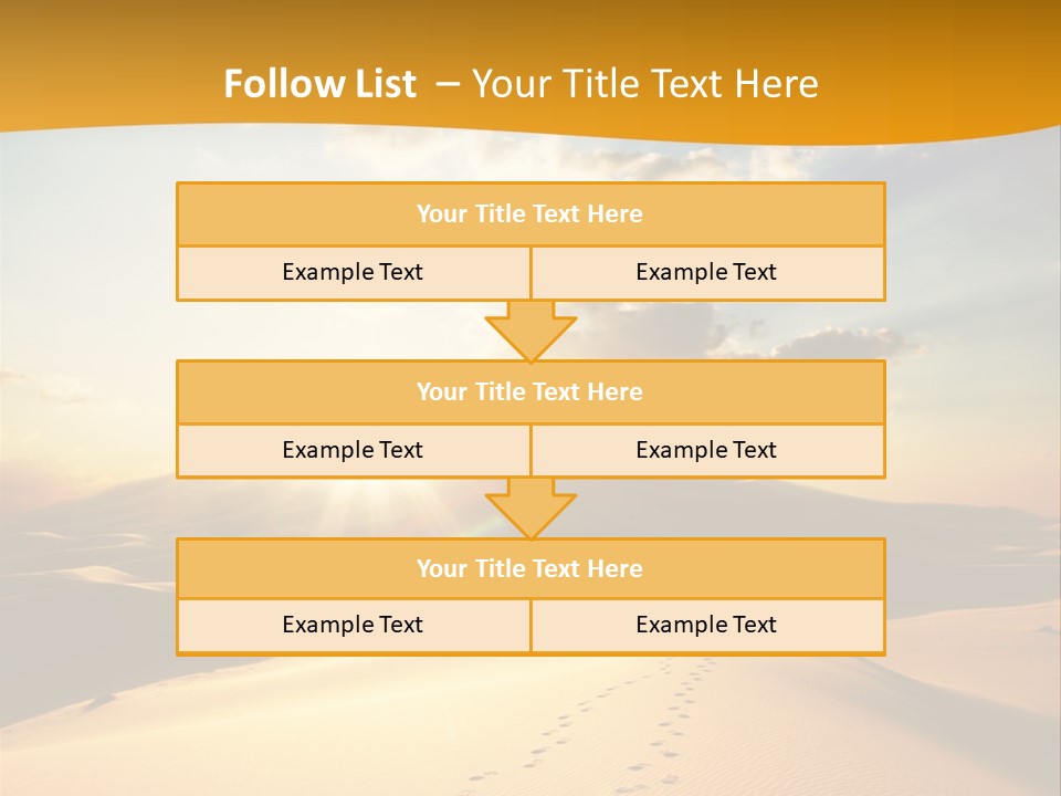 Africa Desert Hot PowerPoint Template