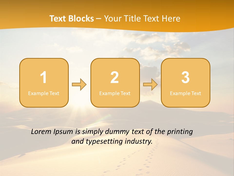 Africa Desert Hot PowerPoint Template