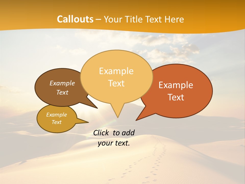 Africa Desert Hot PowerPoint Template