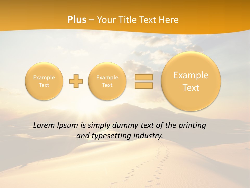 Africa Desert Hot PowerPoint Template
