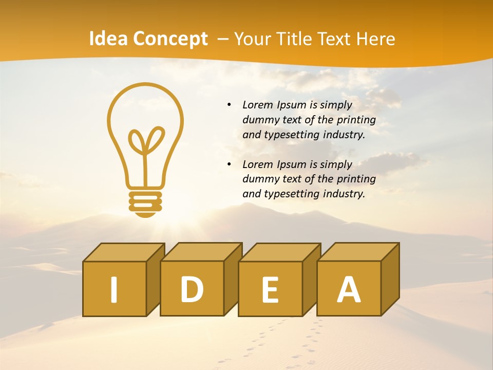 Africa Desert Hot PowerPoint Template