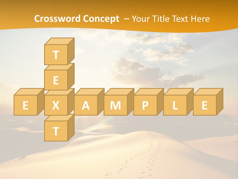 Africa Desert Hot PowerPoint Template