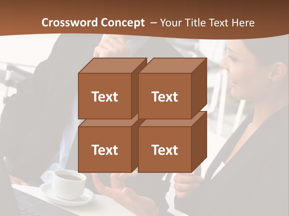 Teamwork Businessman Work PowerPoint Template