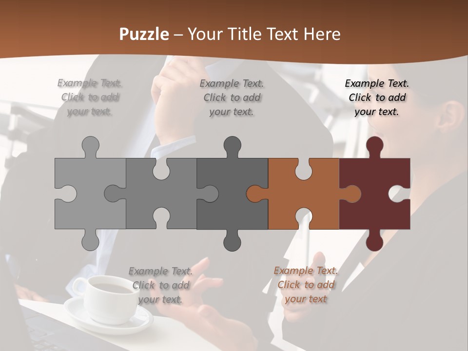 Teamwork Businessman Work PowerPoint Template