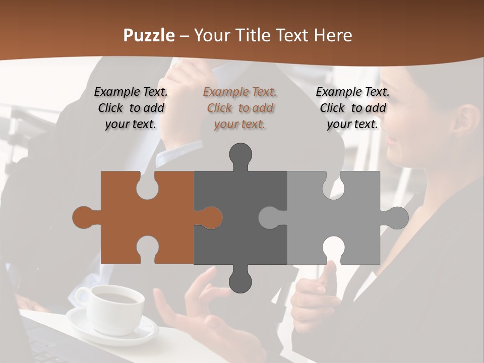 Teamwork Businessman Work PowerPoint Template