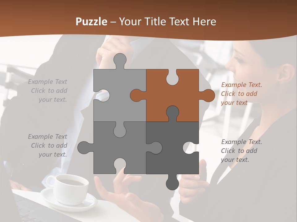 Teamwork Businessman Work PowerPoint Template