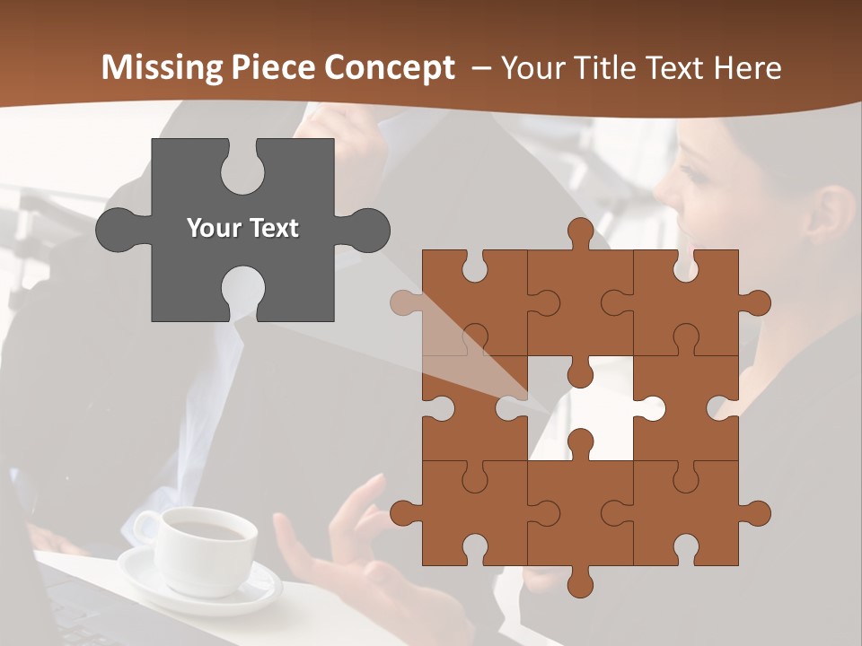 Teamwork Businessman Work PowerPoint Template