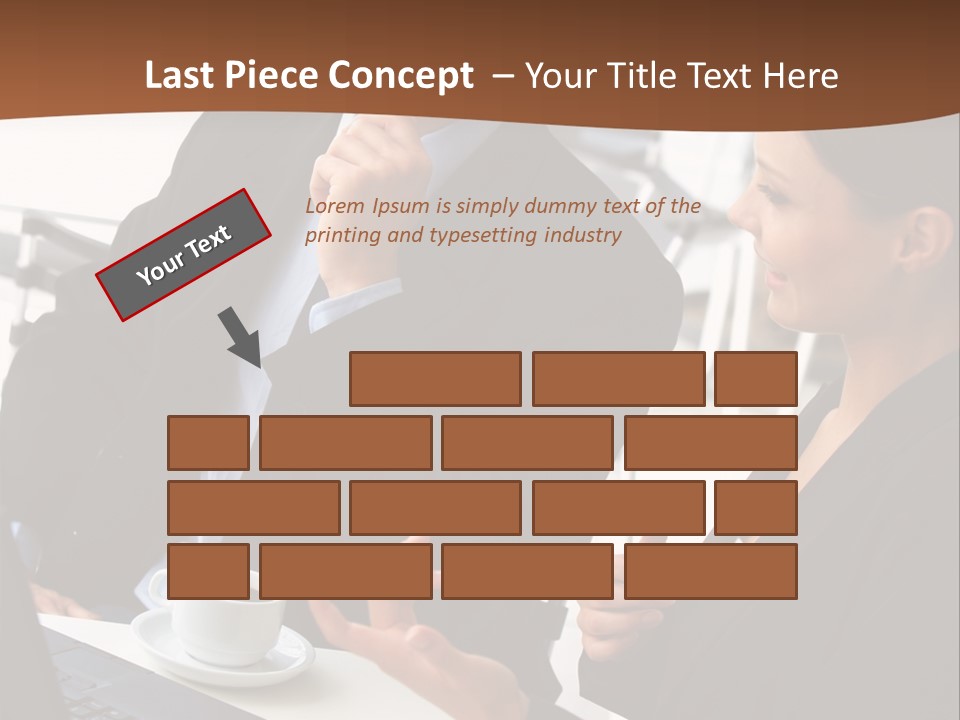 Teamwork Businessman Work PowerPoint Template
