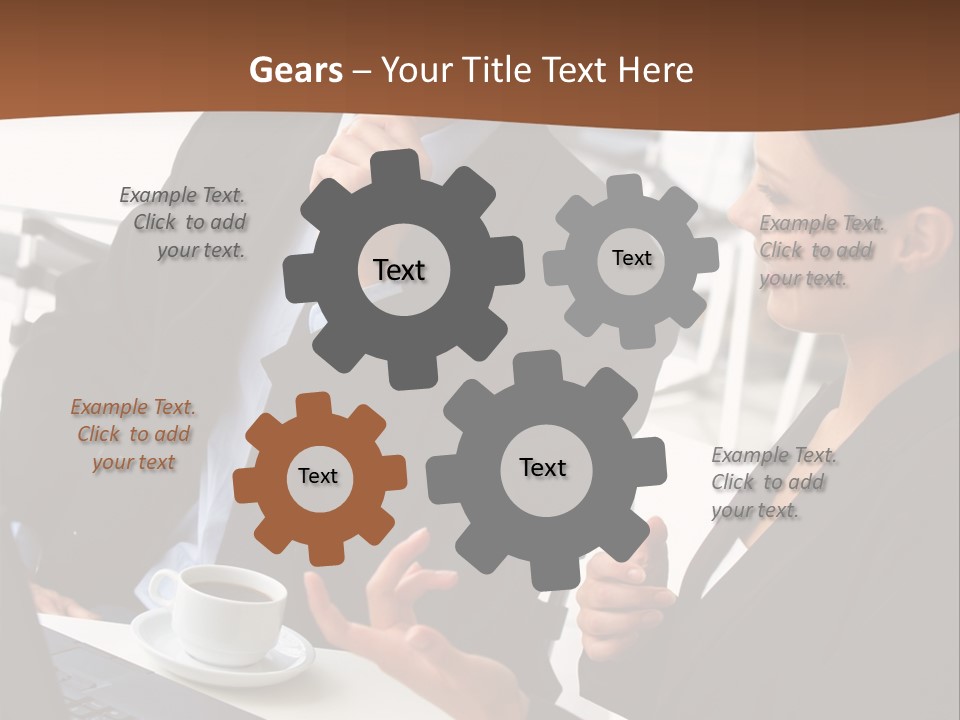 Teamwork Businessman Work PowerPoint Template