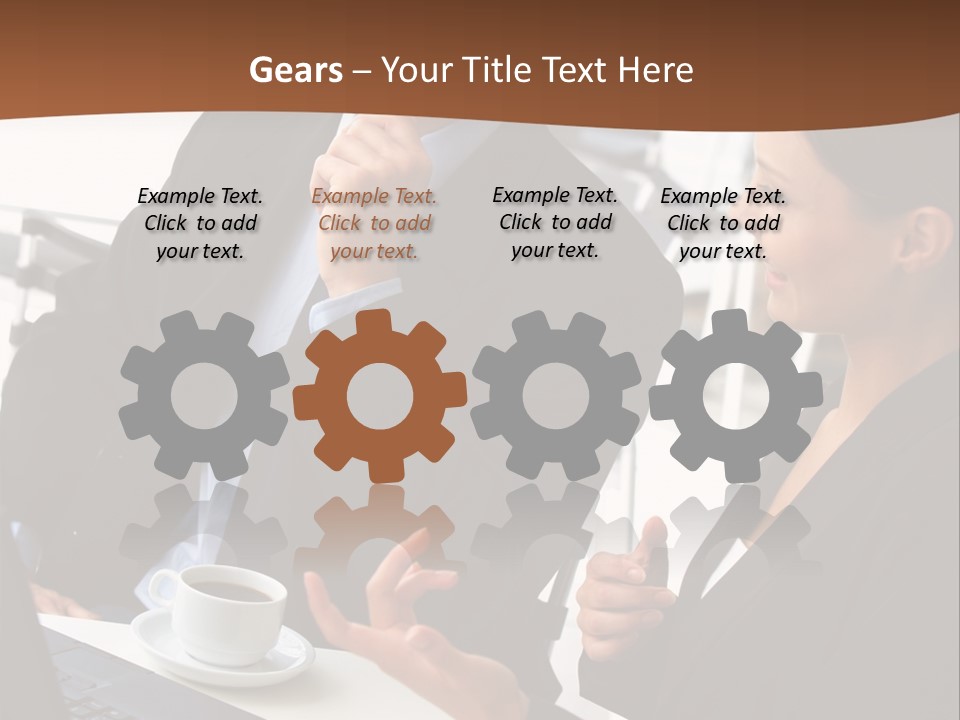 Teamwork Businessman Work PowerPoint Template