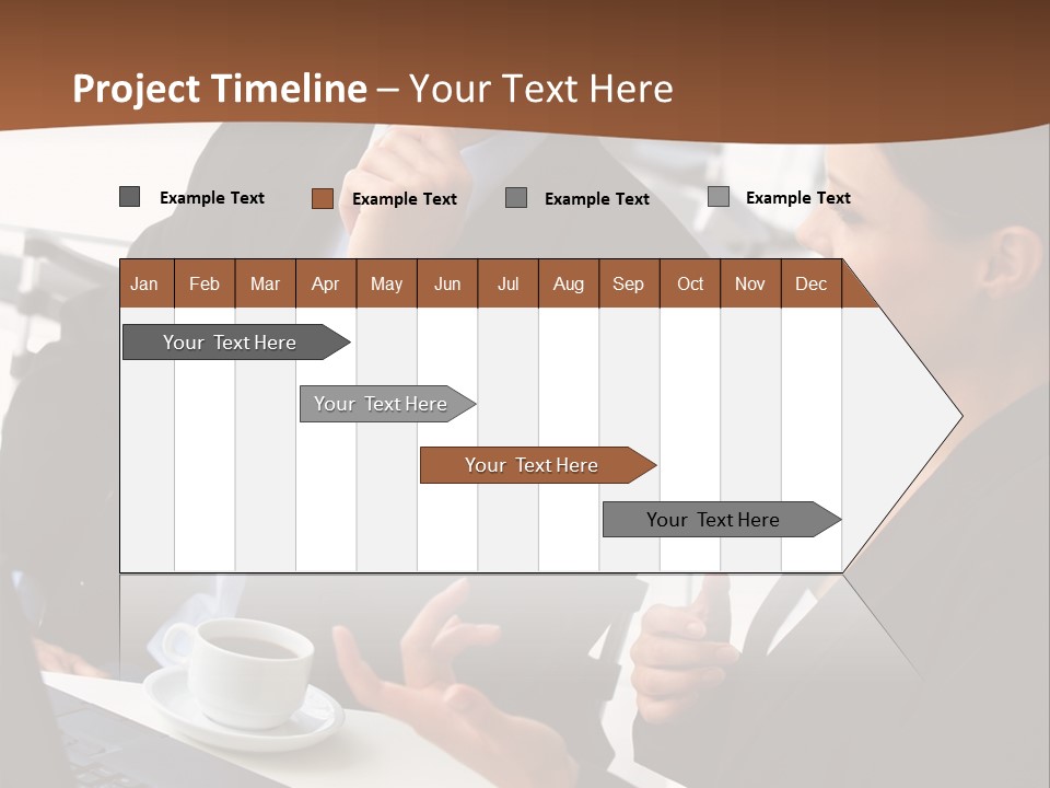 Teamwork Businessman Work PowerPoint Template