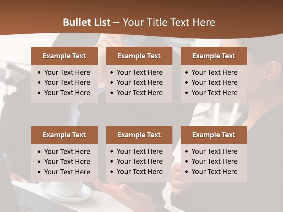 Teamwork Businessman Work PowerPoint Template