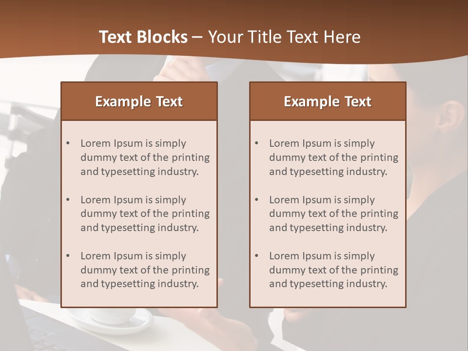Teamwork Businessman Work PowerPoint Template