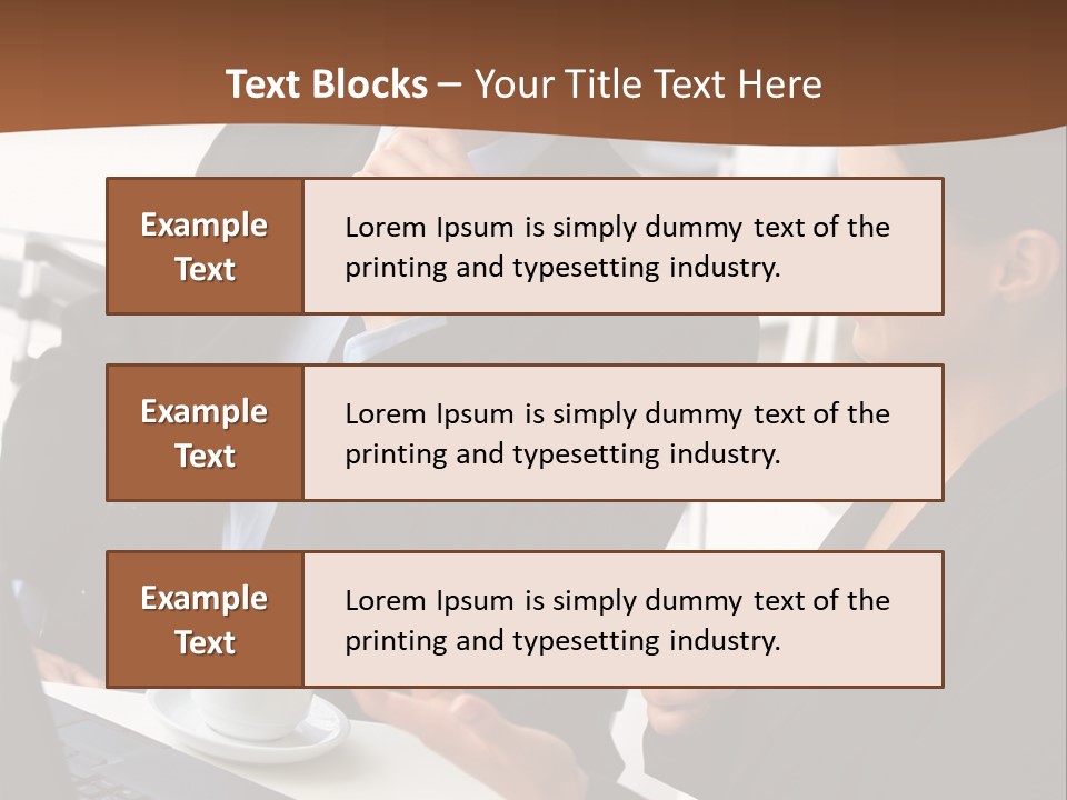 Teamwork Businessman Work PowerPoint Template