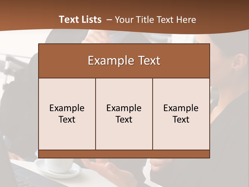 Teamwork Businessman Work PowerPoint Template