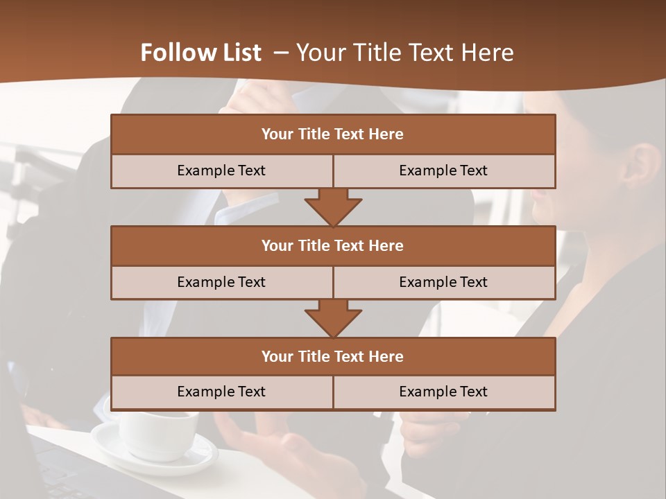 Teamwork Businessman Work PowerPoint Template