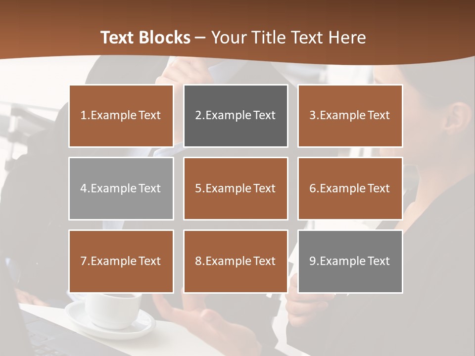 Teamwork Businessman Work PowerPoint Template