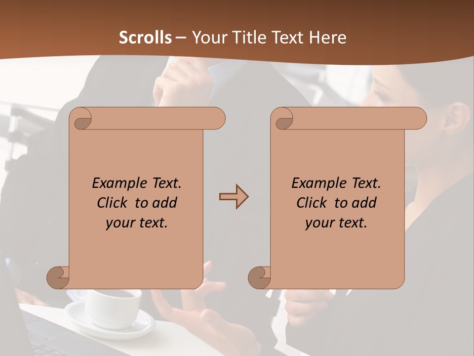 Teamwork Businessman Work PowerPoint Template