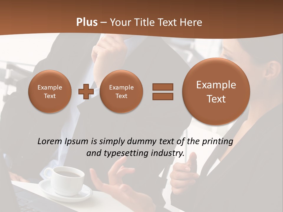 Teamwork Businessman Work PowerPoint Template